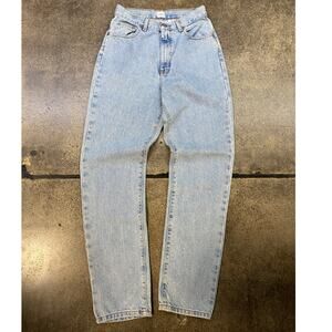 Calvin Klein Jeans Womens 6 Light Wash Straight Leg Vintage High Rise Denim